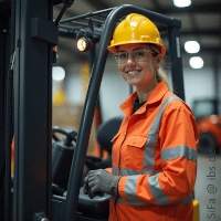 persönliche Schutzausrüstung (PSA) am Gabelstapler mit SiFa persönliche Schutzausrüstung (PSA) am Gabelstapler mit SiFa